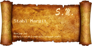 Stahl Margit névjegykártya